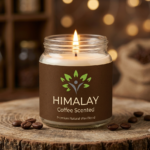 Coffee scented jar candle