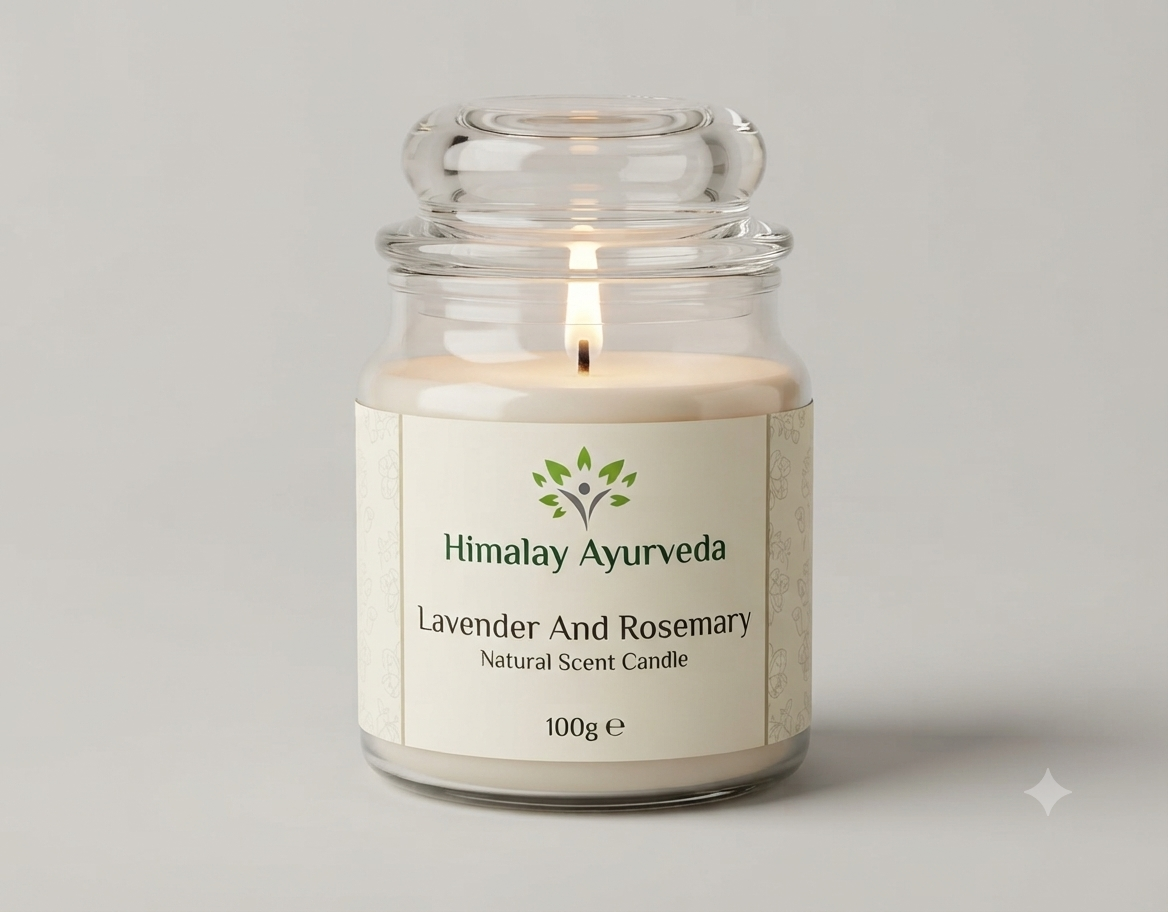 lavender & rosemary jar candle