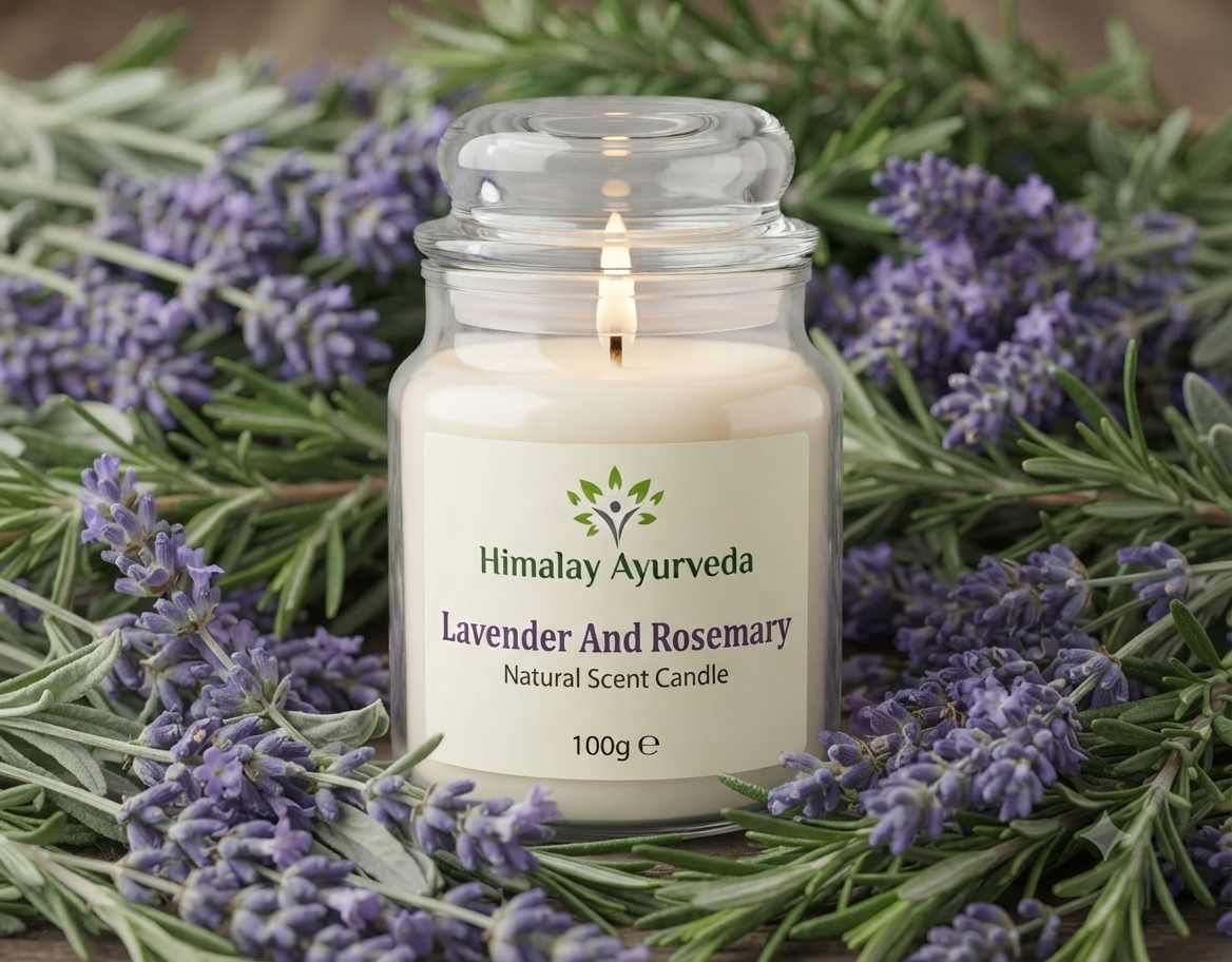 lavender & rosemary jar candle