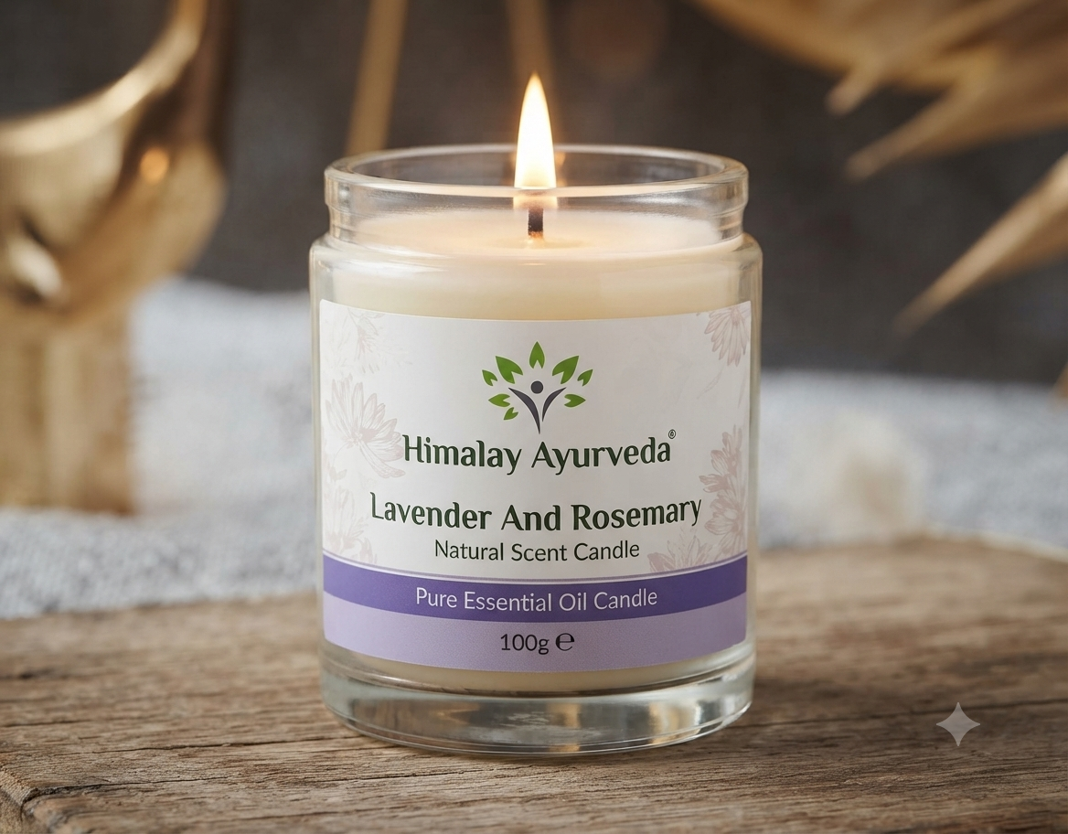 lavender & rosemary jar candle