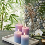 Lavender Pillar Candle