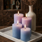 Lavender Pillar Candle