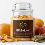 mango and peach jar candle