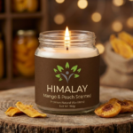 mango and peach jar candle