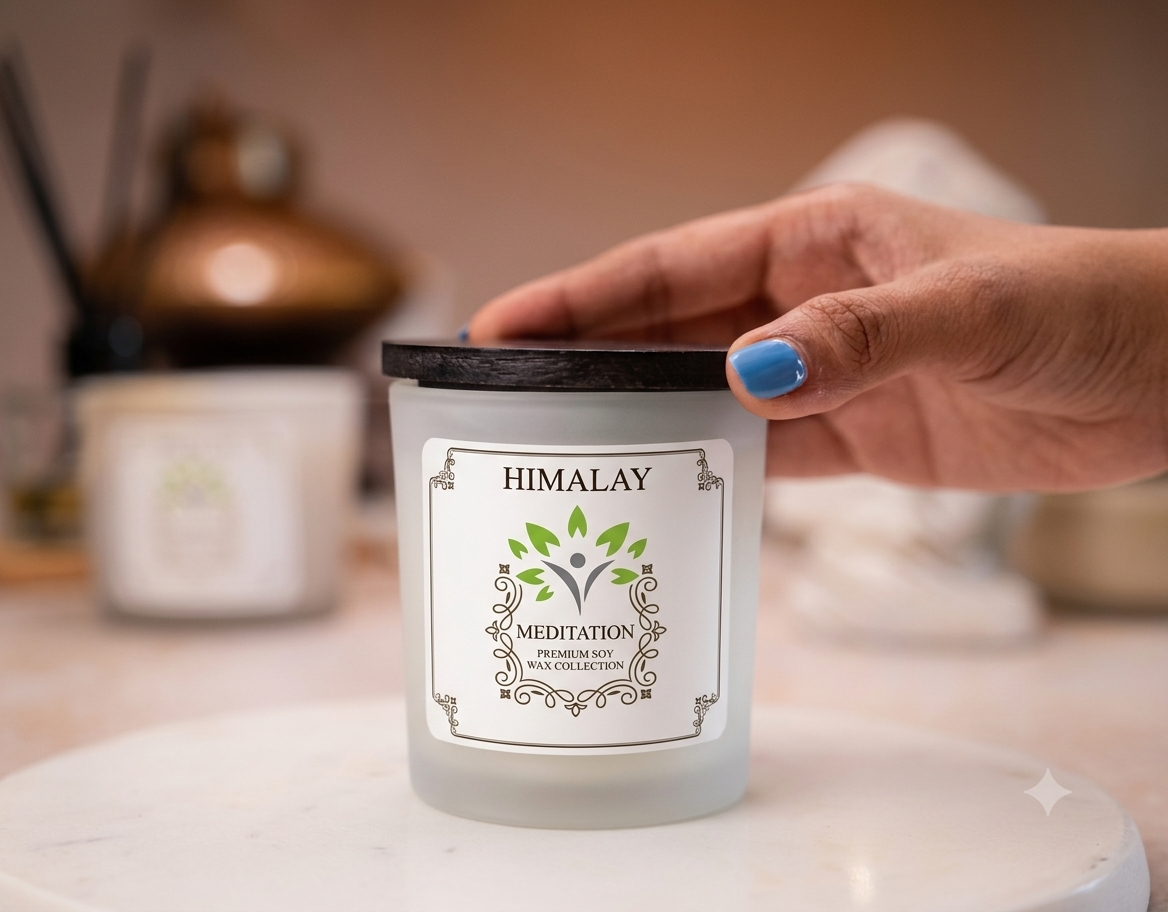 Himalay Meditation Candle Fragrance With Natural Soya Wax | 150GMS