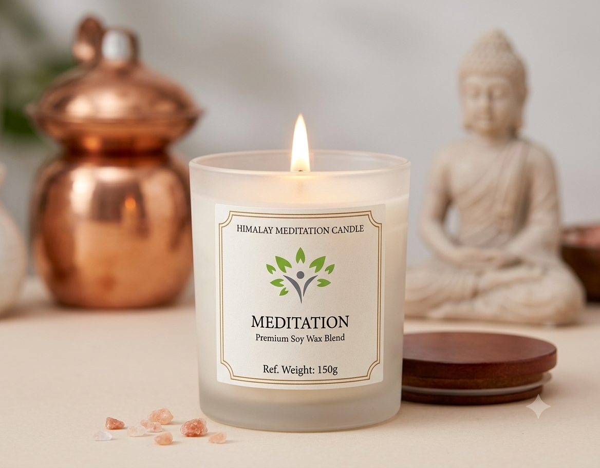 meditation jar candle