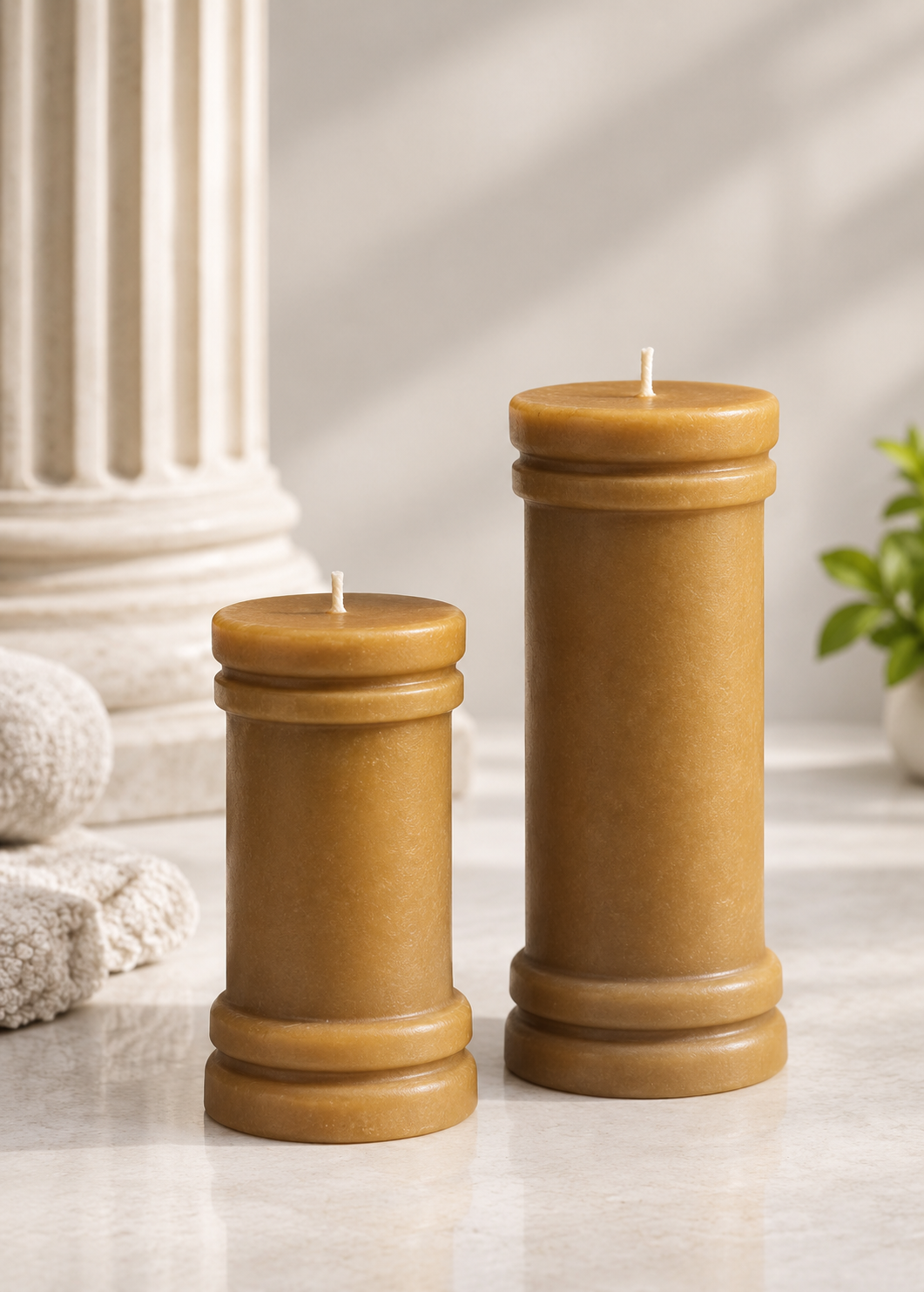 Himalay Modern | Piller Candle | Venetian Bergamot | Yellow