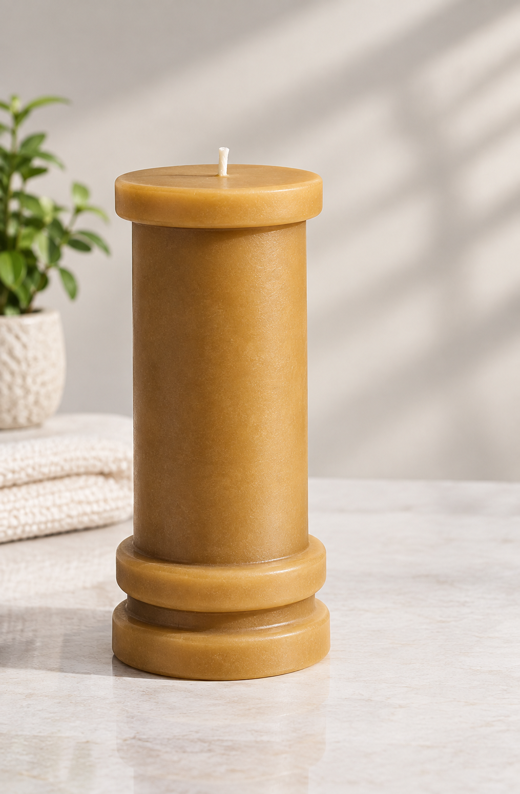 Himalay Modern | Piller Candle | Venetian Bergamot | Yellow