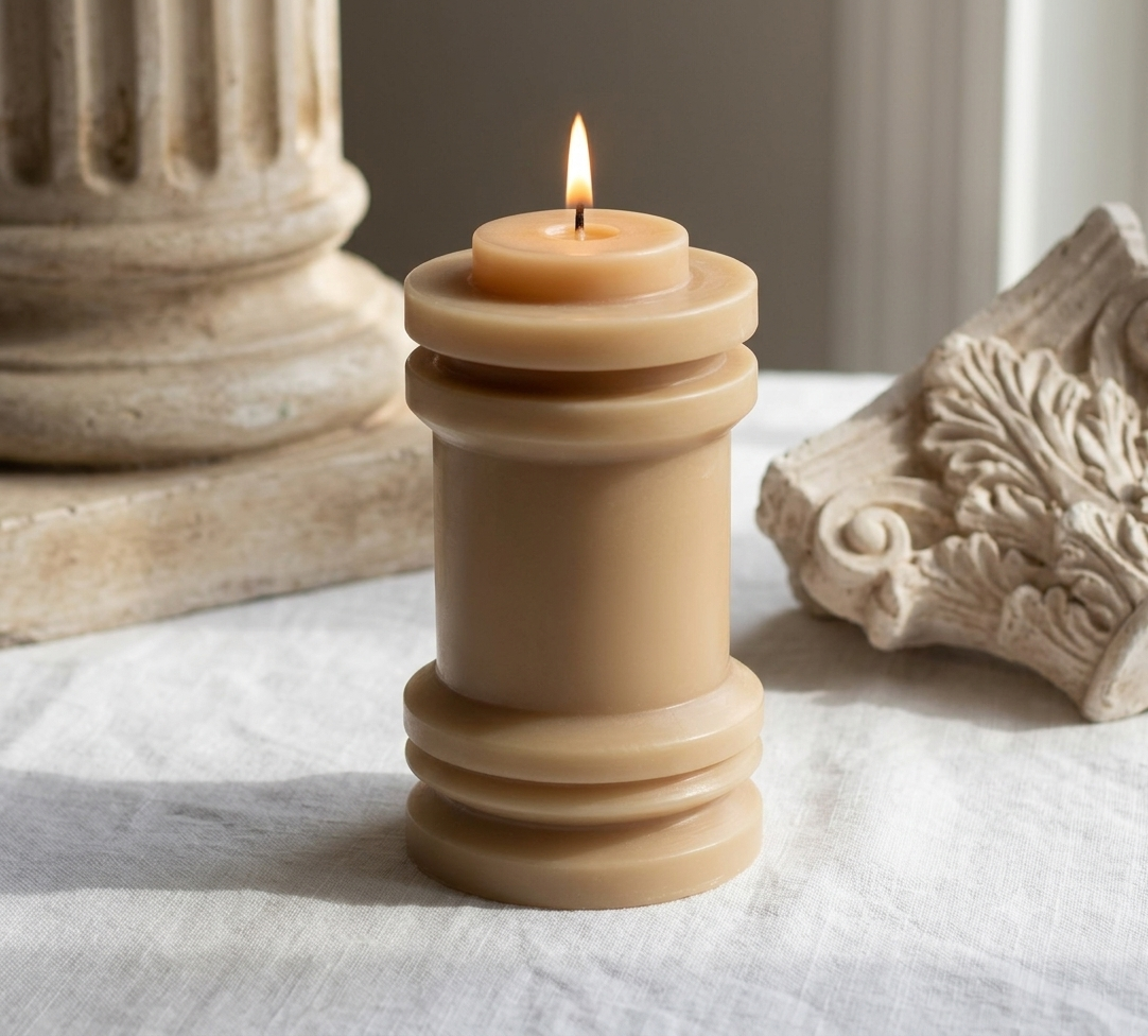 Himalay Modern | Piller Candle | Venetian Bergamot | Yellow