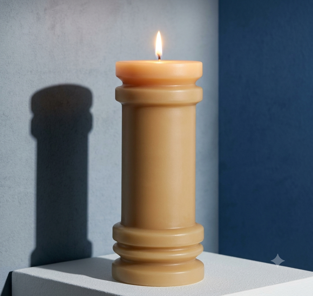 Himalay Modern | Piller Candle | Venetian Bergamot | Yellow