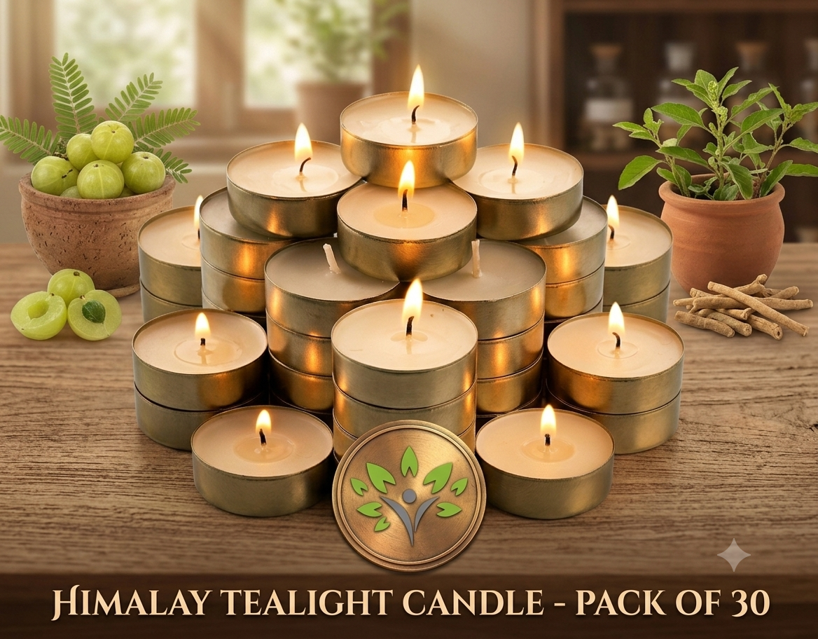 Himalay Tealight Candle For Home Decor|Unscented Wax Candle | Diwali Decoration  |  2 Hrs Burn Time  | Pack Of 30