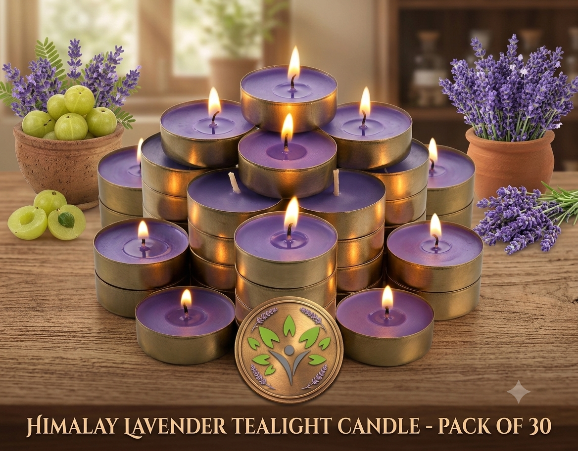 Himalay Lavender Tealight Candle For Home Décor  |  Wax Candle | Diwali Decoration  |  Party Decoration  | Pack Of 30