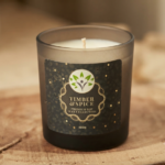 timber spice jar candle