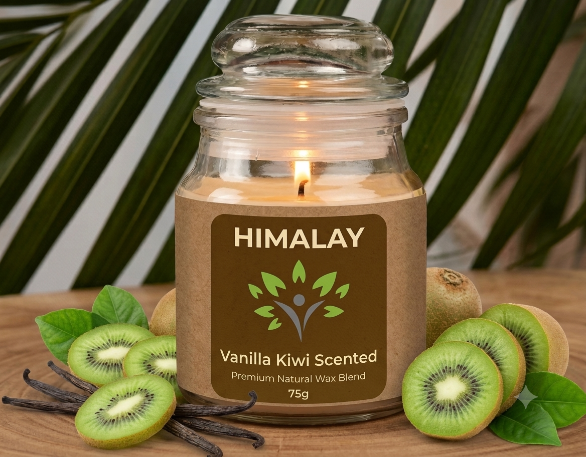 vanilla kiwi jar candle