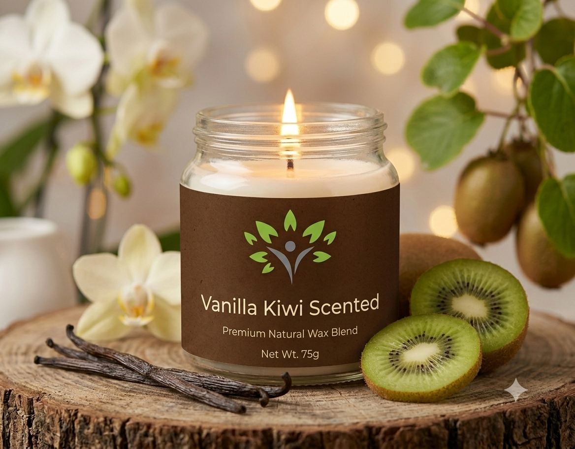 vanilla kiwi jar candle