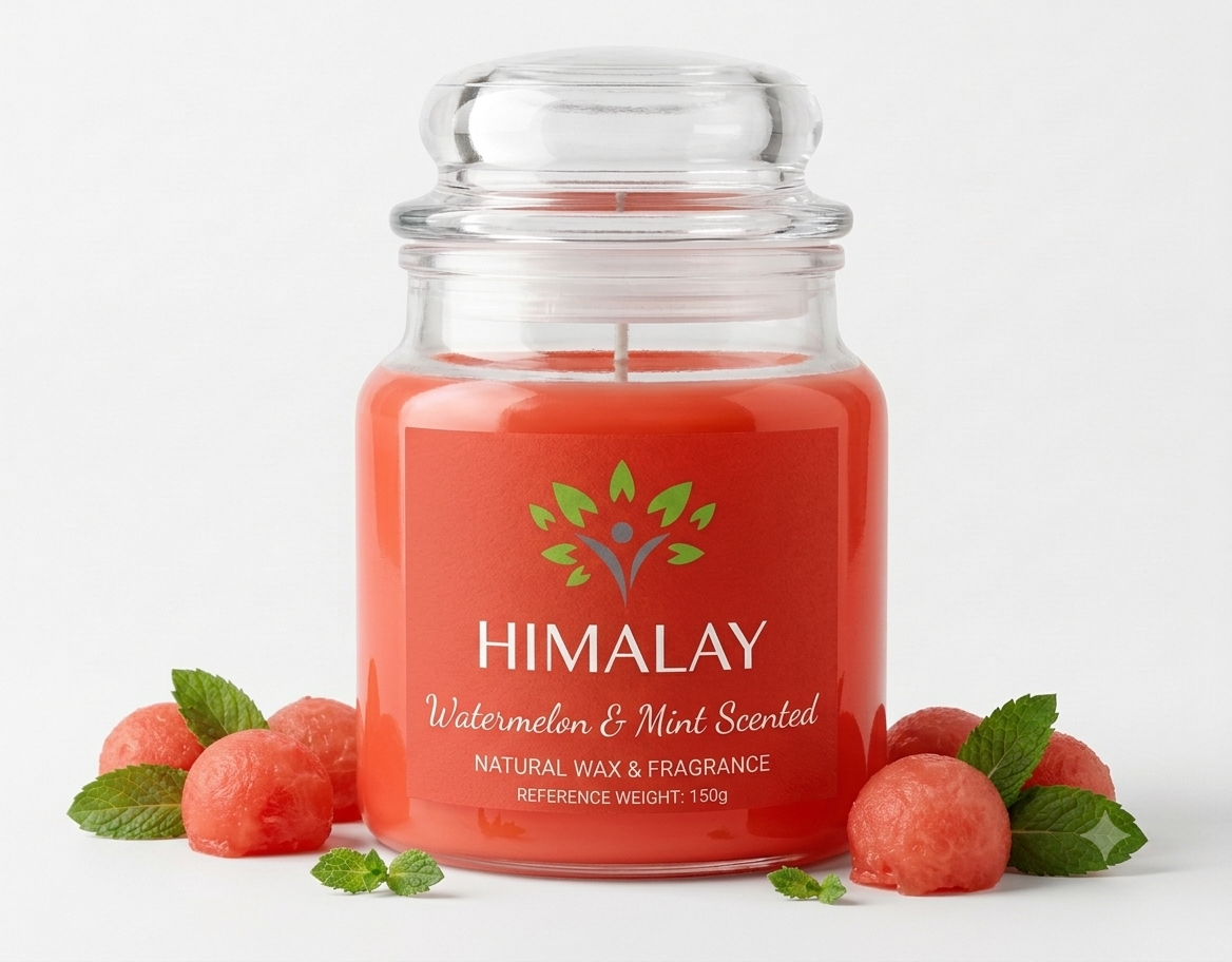 watermelon mint jar candle