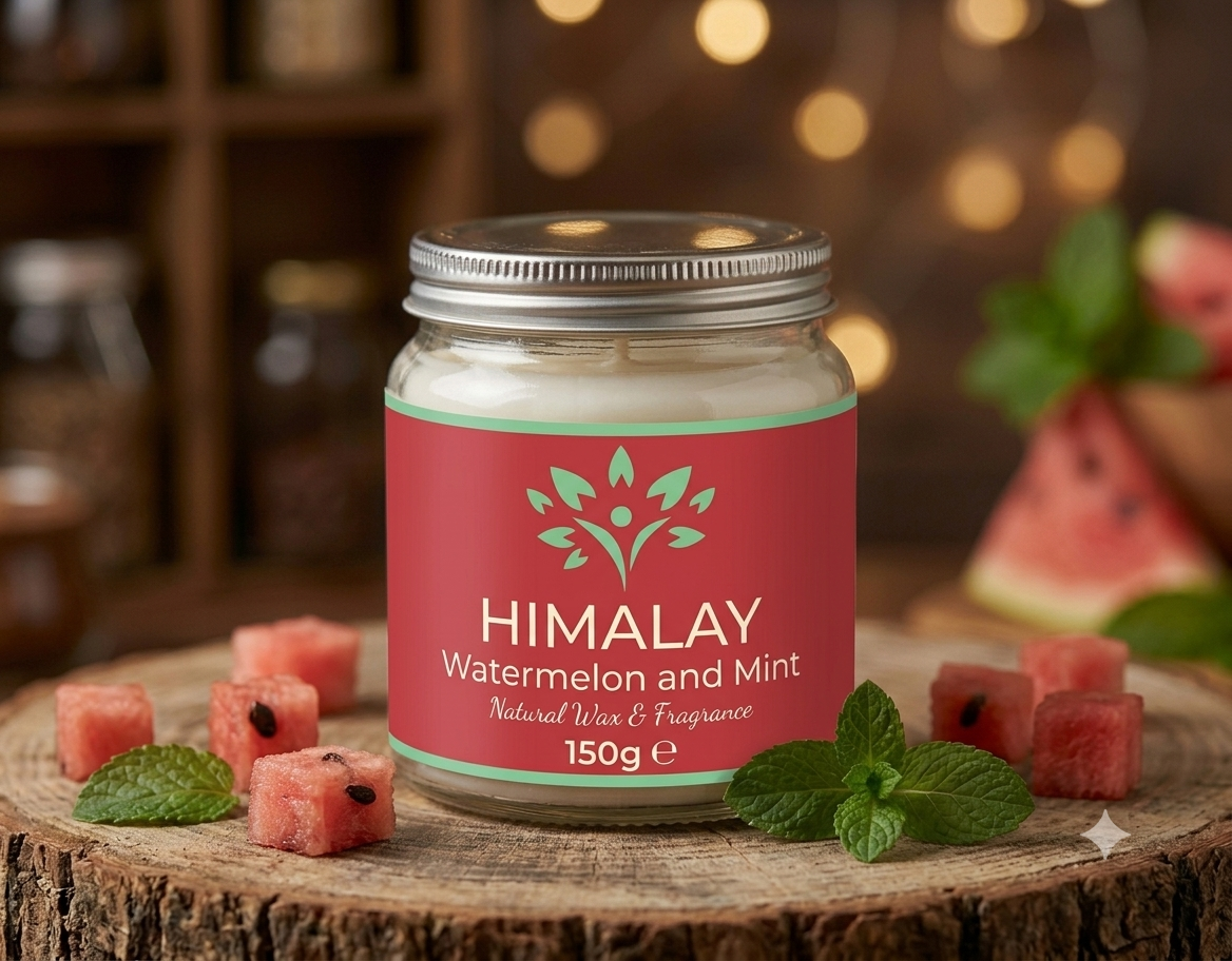 watermelon mint jar candle