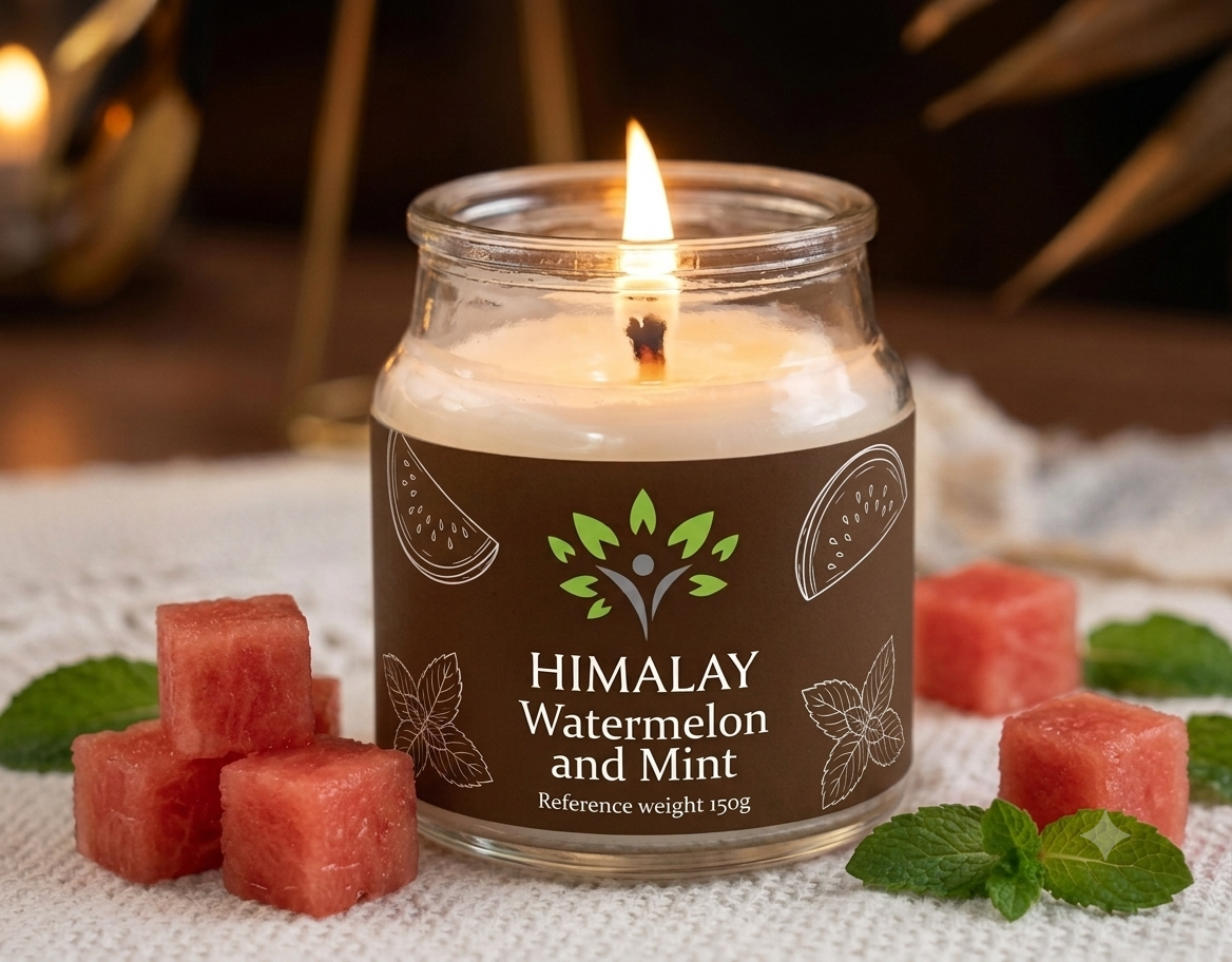 watermelon mint jar candle